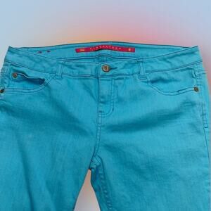 TINSELTOWN Women’s 9 (Juniors) Aqua Blue Skinny Jeans
